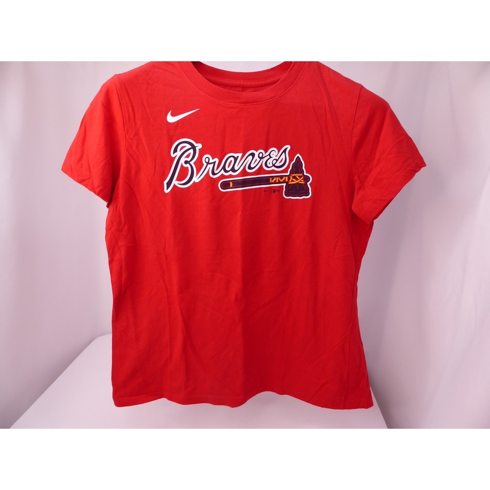 Nike Tee Atlanta Braves Ronald Acuna Jr 13 Women's T-Shirt Medium MLB Baseball